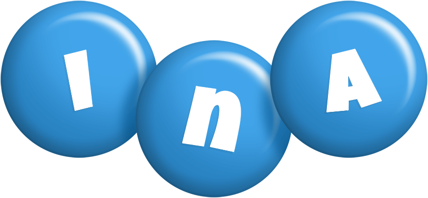 Ina candy-blue logo