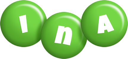 Ina candy-green logo