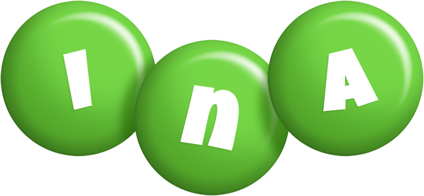 Ina candy-green logo