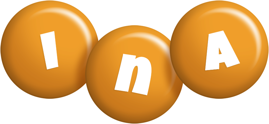 Ina candy-orange logo