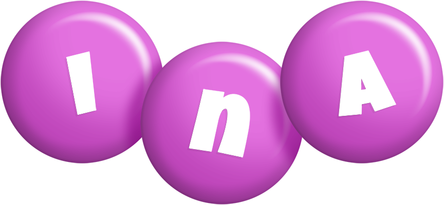 Ina candy-purple logo