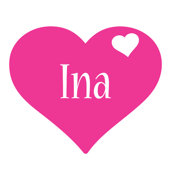 Ina love-heart logo