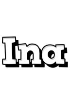 Ina snowing logo