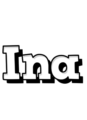 Ina snowing logo