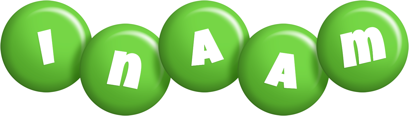 Inaam candy-green logo