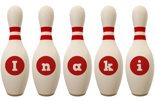 Inaki bowling-pin logo