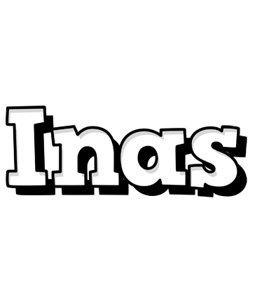 Inas snowing logo
