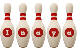 Inaya bowling-pin logo