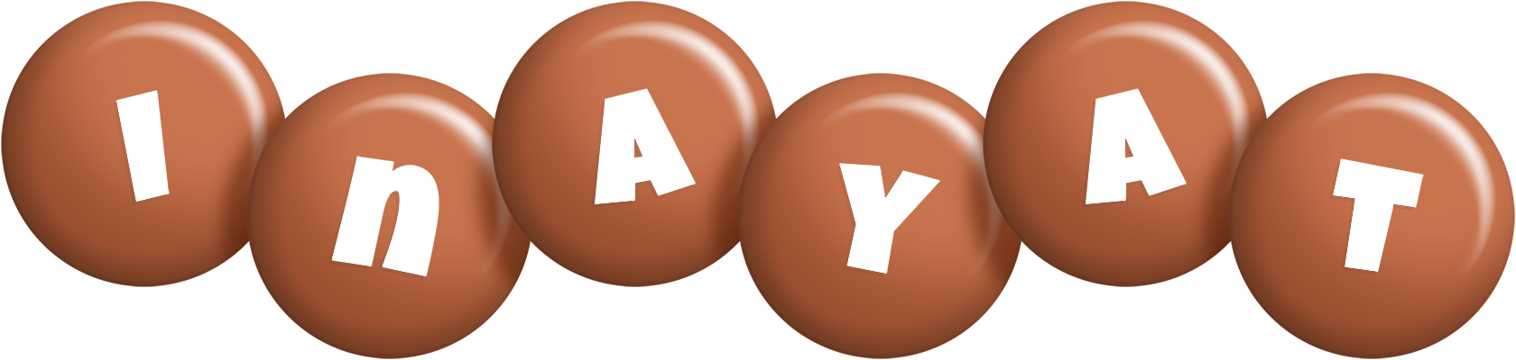 Inayat candy-brown logo