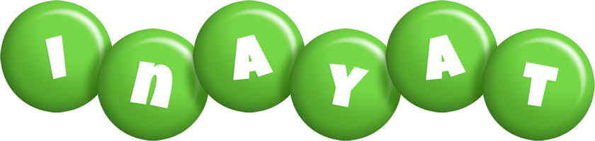 Inayat candy-green logo