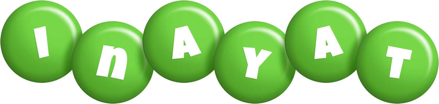 Inayat candy-green logo