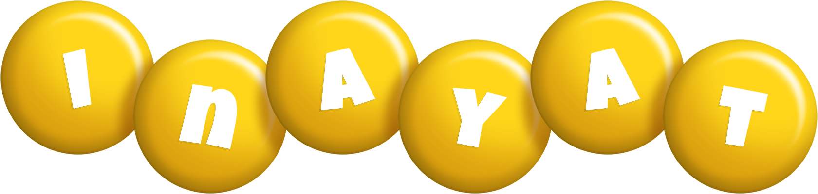 Inayat candy-yellow logo