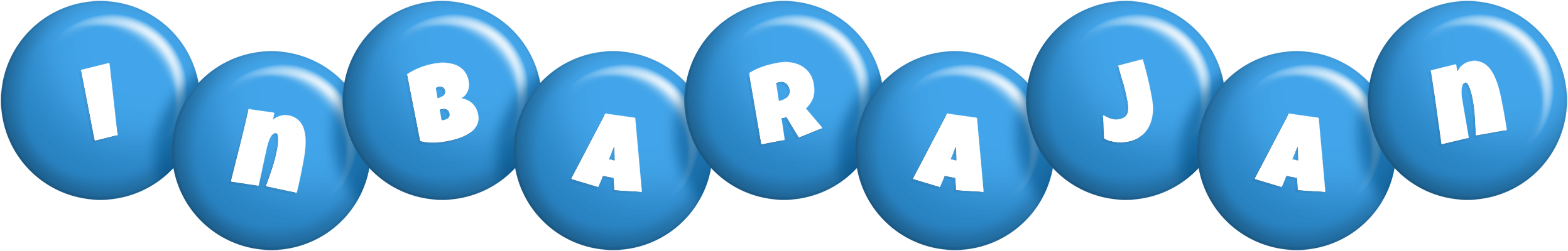 Inbarajan candy-blue logo