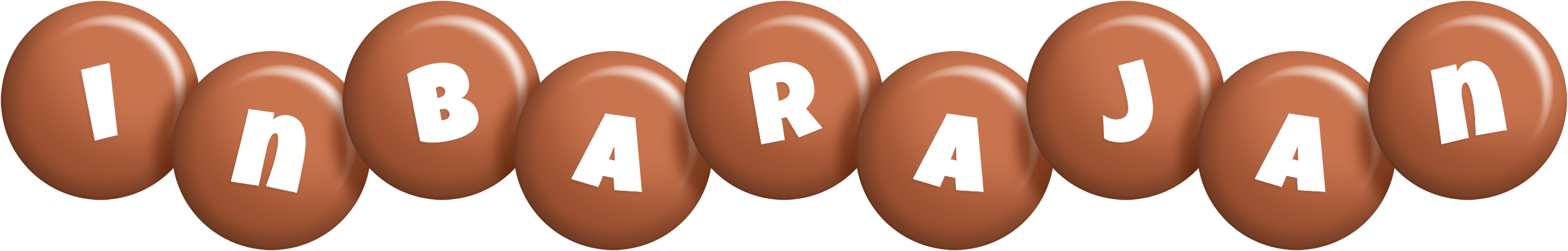 Inbarajan candy-brown logo
