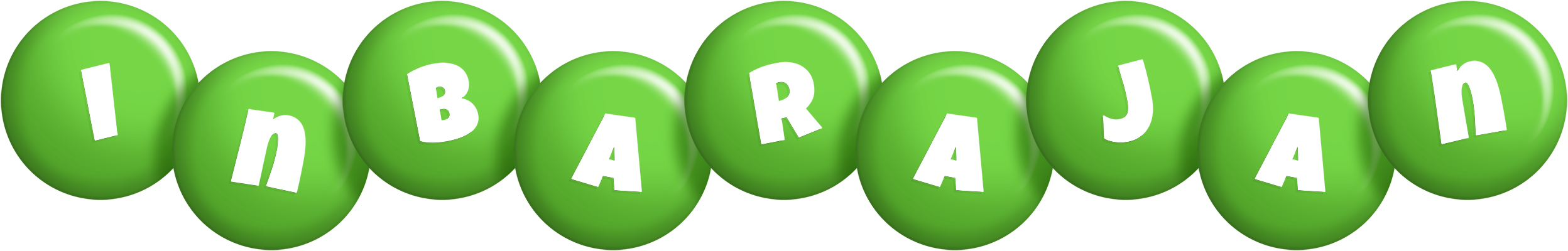 Inbarajan candy-green logo
