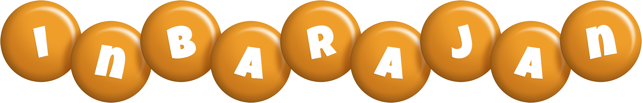 Inbarajan candy-orange logo