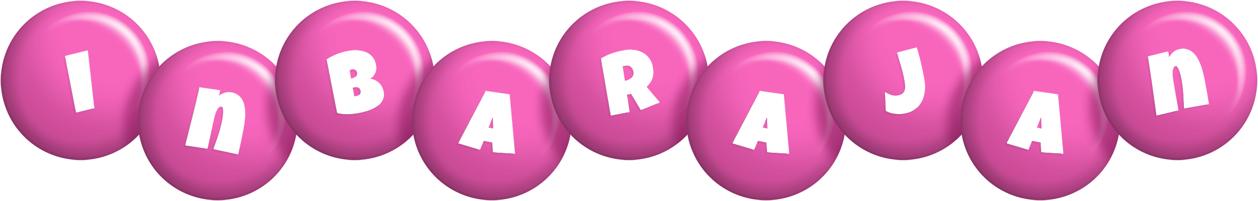 Inbarajan candy-pink logo