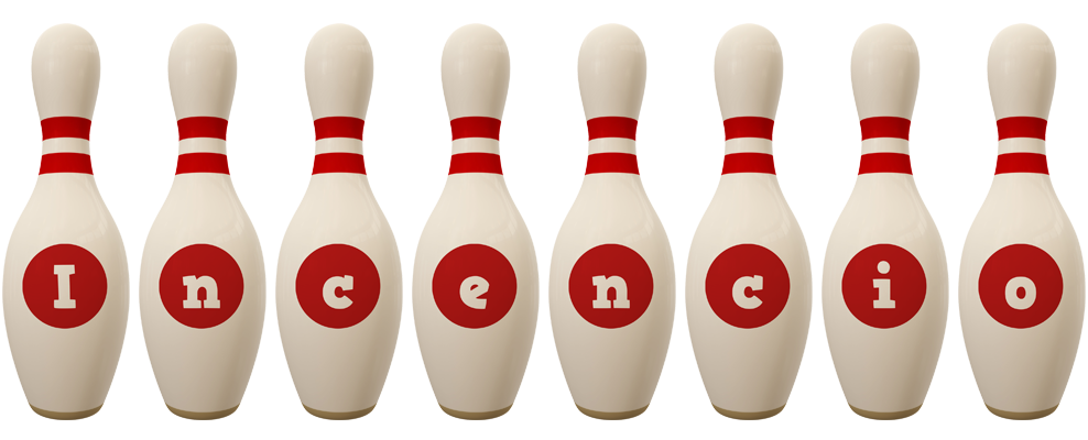 Incencio bowling-pin logo