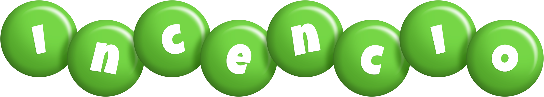Incencio candy-green logo