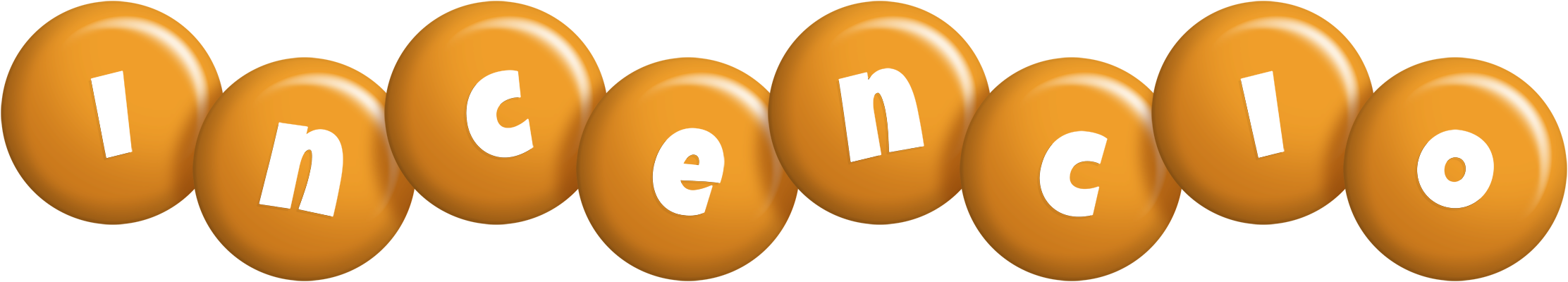 Incencio candy-orange logo