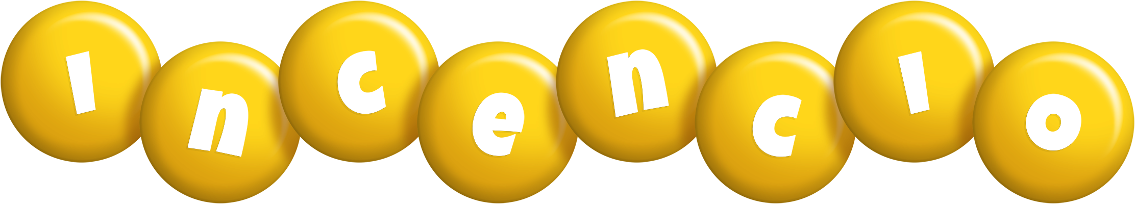 Incencio candy-yellow logo