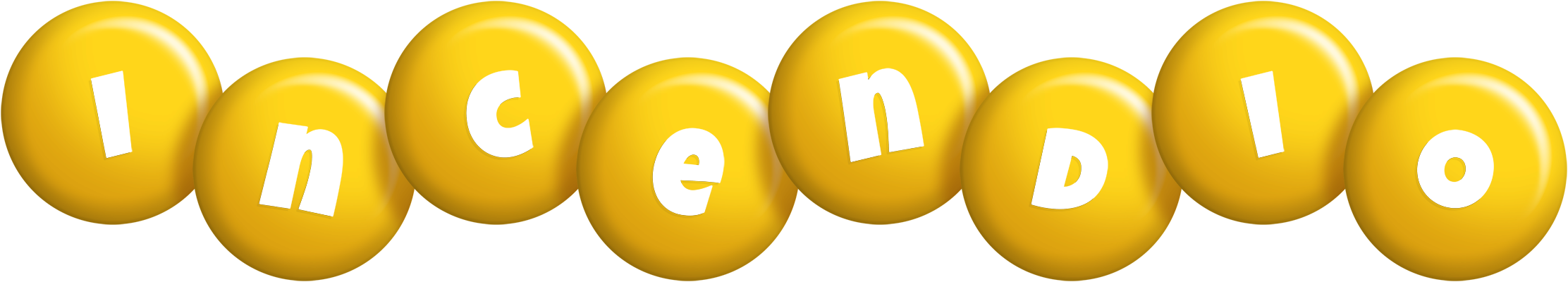 Incendio candy-yellow logo