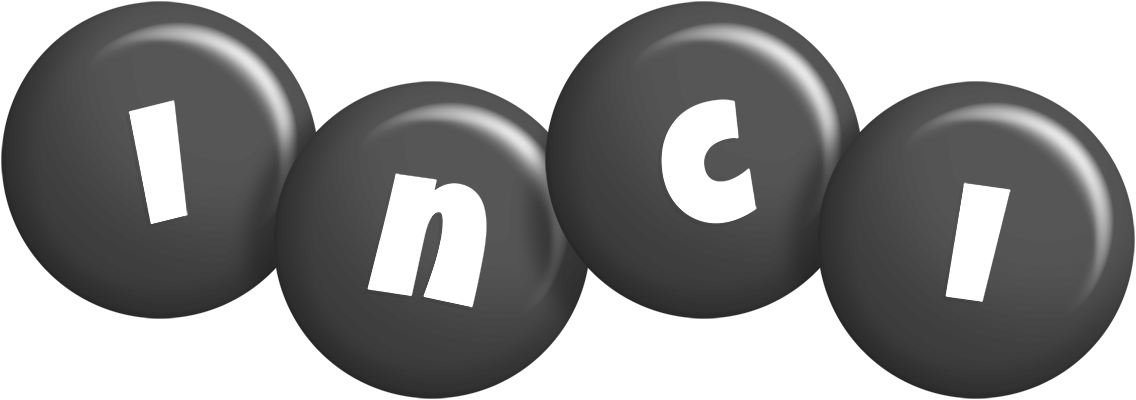Inci candy-black logo