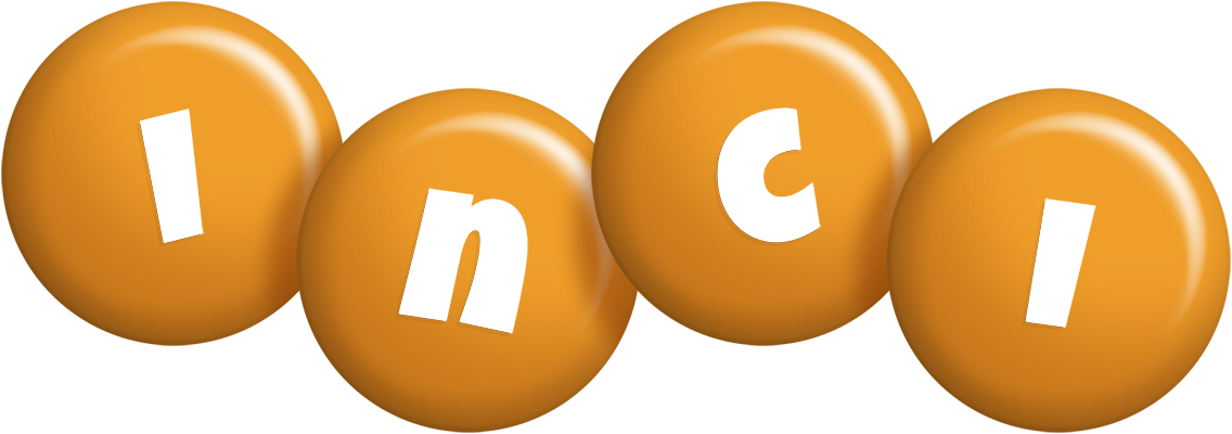 Inci candy-orange logo