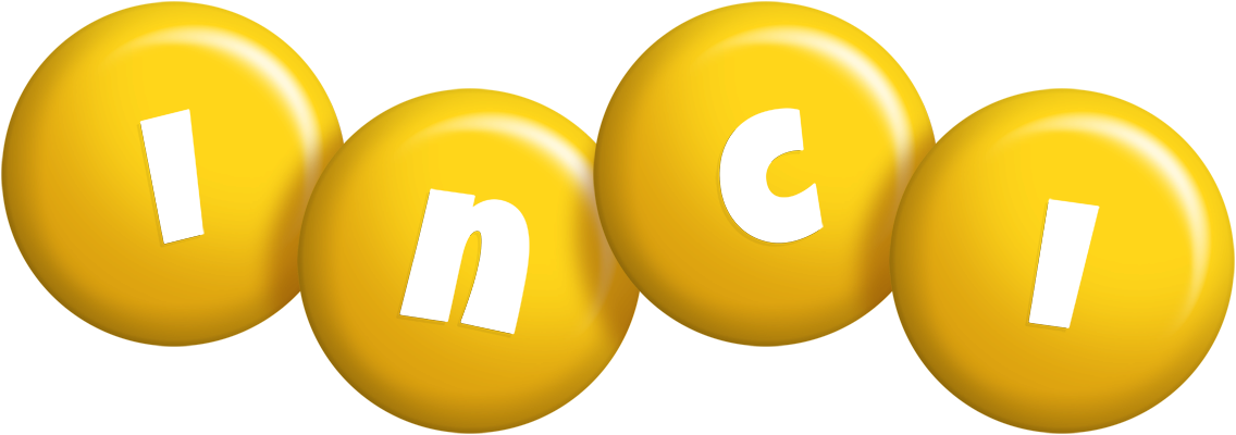 Inci candy-yellow logo
