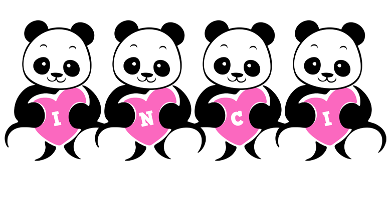 Inci love-panda logo