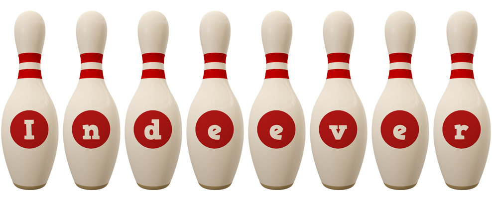 Indeever bowling-pin logo