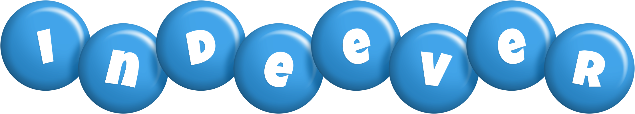 Indeever candy-blue logo