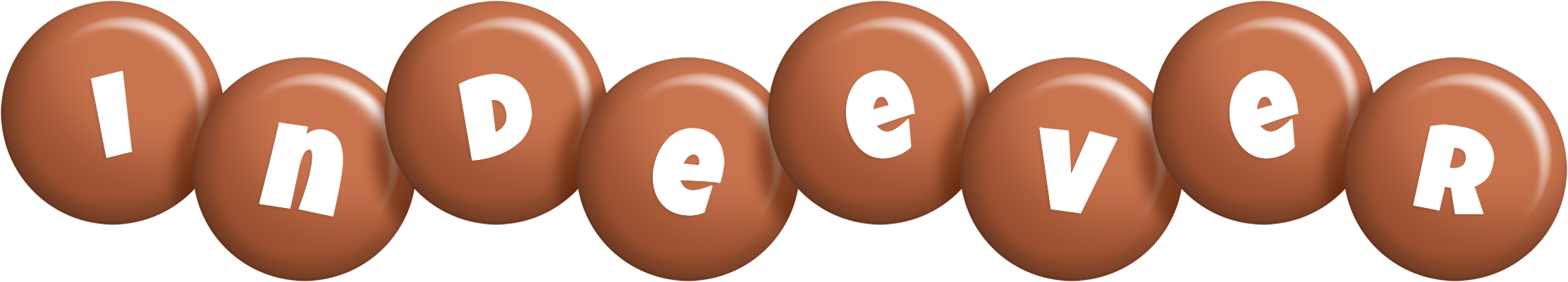 Indeever candy-brown logo