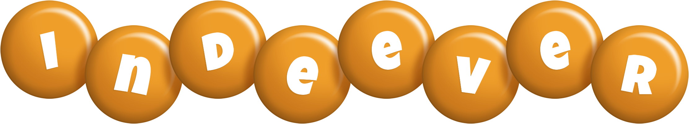 Indeever candy-orange logo