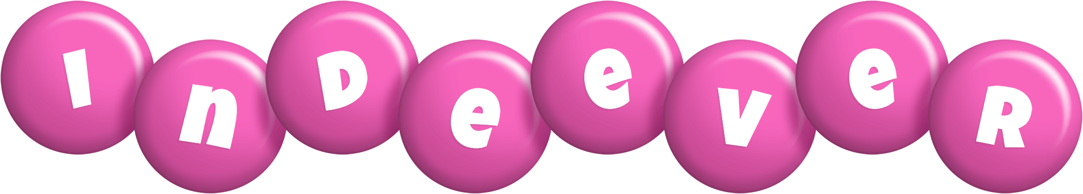 Indeever candy-pink logo