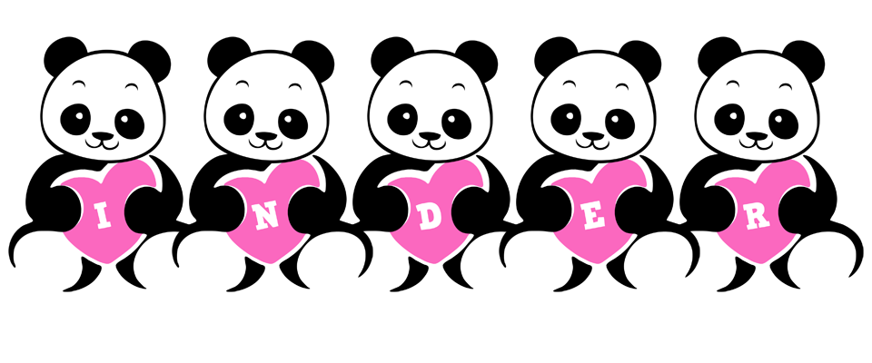 Inder love-panda logo