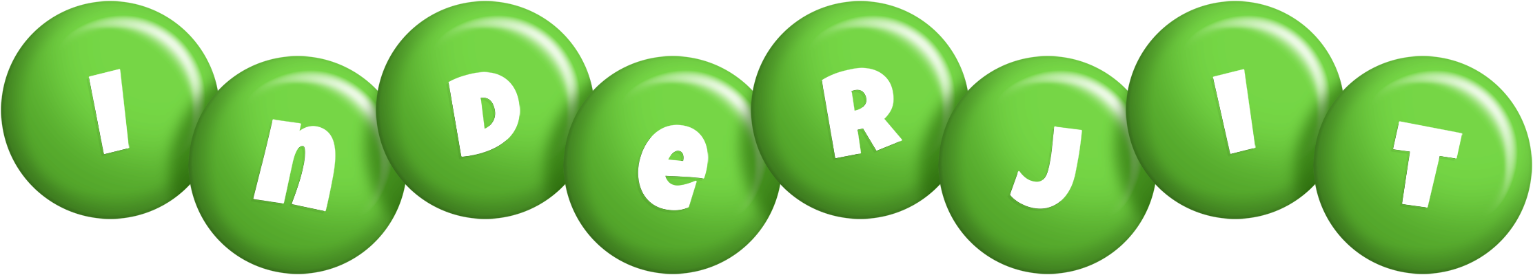 Inderjit candy-green logo