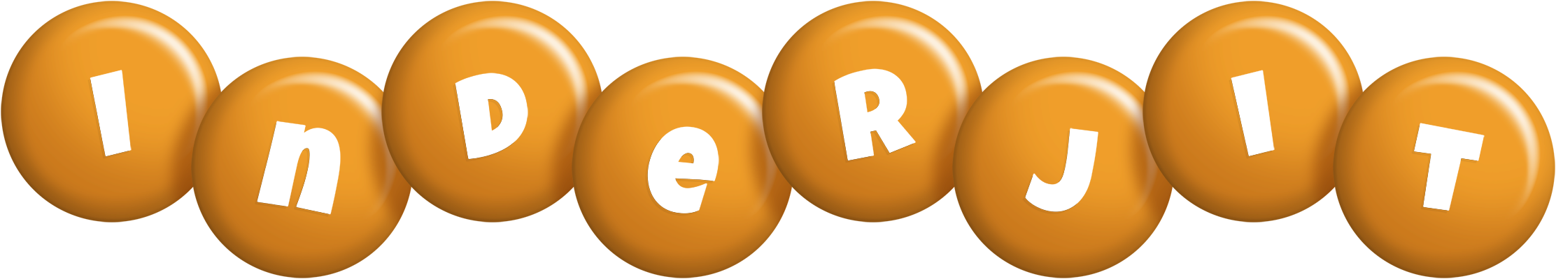 Inderjit candy-orange logo