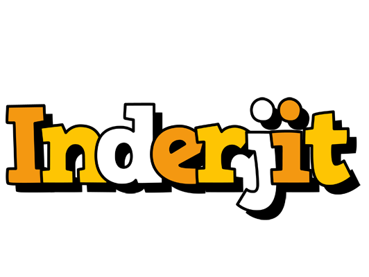 Inderjit cartoon logo