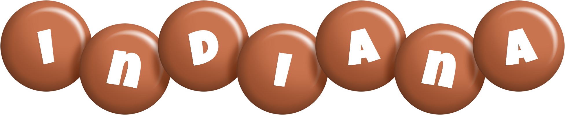 Indiana candy-brown logo
