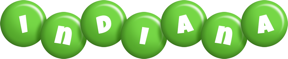 Indiana candy-green logo