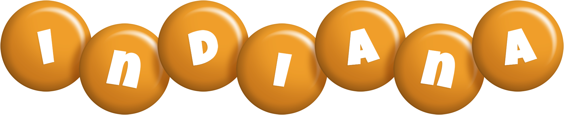 Indiana candy-orange logo