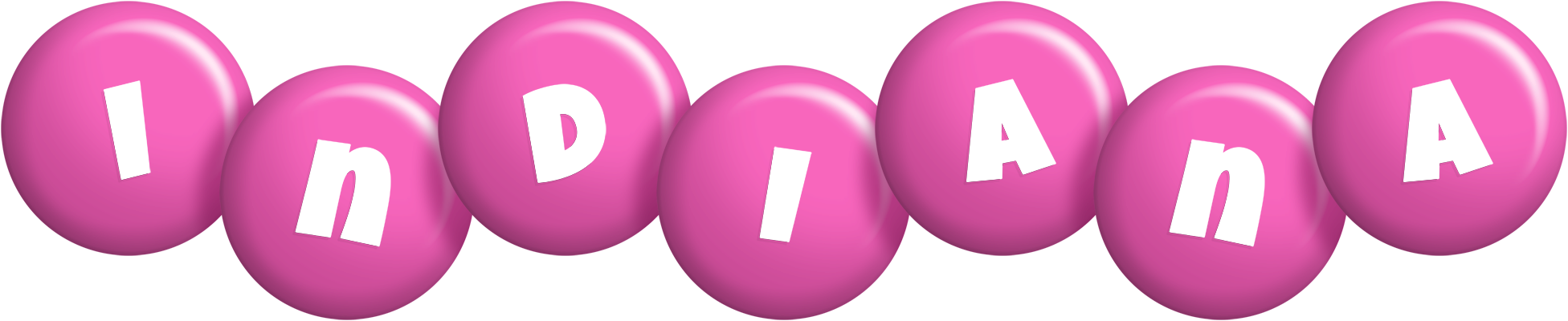 Indiana candy-pink logo
