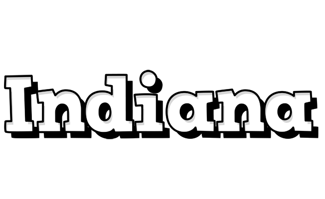 Indiana snowing logo