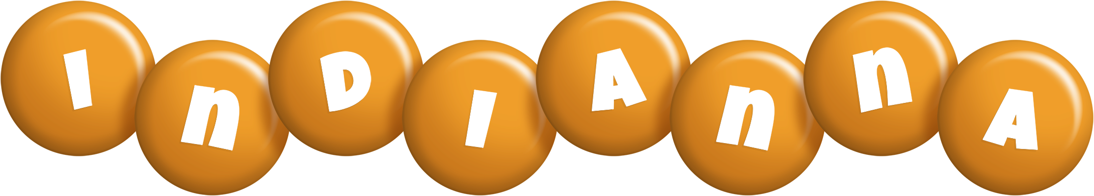 Indianna candy-orange logo
