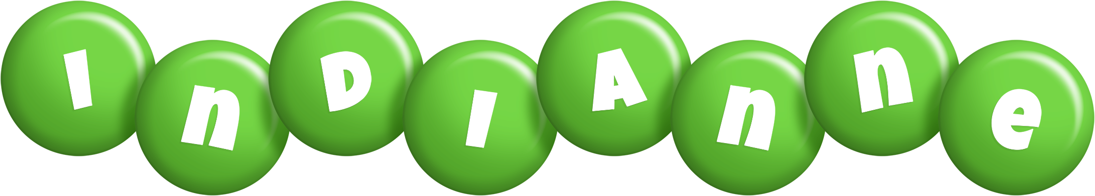 Indianne candy-green logo