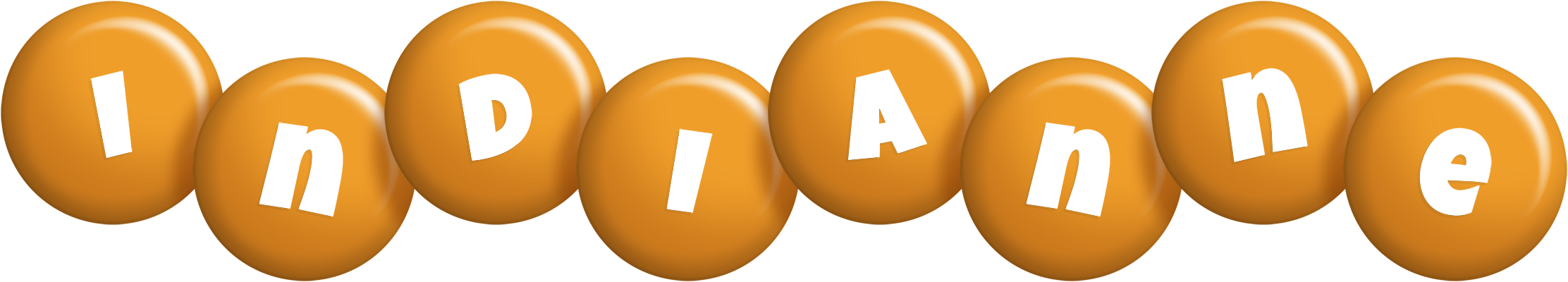 Indianne candy-orange logo