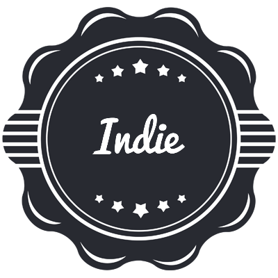 Indie badge logo