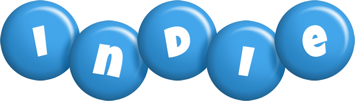 Indie candy-blue logo