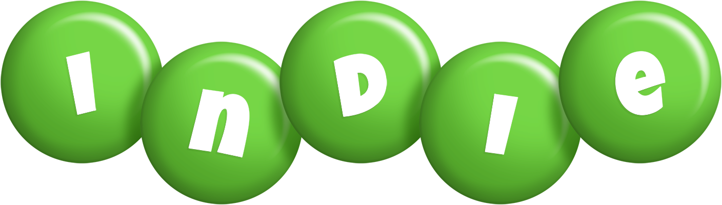 Indie candy-green logo